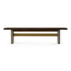 June - Modern Dark Grey Concrete & Walnut Dining Bench / VGGR639080-WAL-BENCH