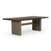 June - Modern Dark Grey & Walnut Dining Table / VGGR639082-WAL-DT