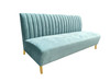 Mosko - Modern Light Green & Gold Fabric Sofa / VGEUMC-9714SF-GRN-S