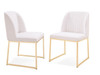 Muir - Modern White Sherpa Dining Chair (Set of 2) / VGHR3622-WHT-DC