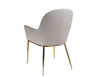 Blanton - Modern Grey Leatherette & Gold Accent Chair / VGOBTY148-GRY-CH