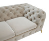 Quincey - Transitional Beige Velvet Loveseat / VGKNK8520-BEI-L