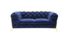 Quincey - Transitional Blue Velvet Loveseat / VGKNK8520-BLU-L