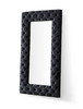 Legend - Transitional Black Velvet Floor Mirror / VGVCJ8111-3H-BLK-MIR