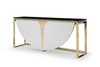 Flavio - Gold + Marble Console Table / VGVCK1896-WHT-CT