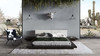 Tokyo - Eastern King Contemporary Black and White Platform Bed / VGMABR-90-BLK-WHT-EK
