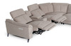 Lloyd - Modern Light BrownFabric Sectional with Three Recliners / VGKMKM.510H-SECT