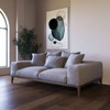 Corina - Modern Grey Linen Loveseat / VGUIMY694-L