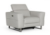 Lucca - Italian Modern Grey Armchair w/ Electric Recliner / VGDDLUCCA-GREY-CH