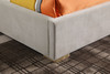 Eldora - Eastern King Glam Beige Velvet and Brushed Brass Bed / VGVCBD1900-19-EK