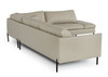 Sherry - Modern Grey Leather Right Facing Sectional Sofa / VGKKKF.1061Z-GRY-RAF-SECT