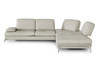 Andrea - Modern Grey Leather Sectional Sofa / VGNTANDREA-GRY-SECT