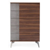 Palermo Italian Modern Faux Concrete & Walnut Chest / VGACPALERMO-WAL-CHST