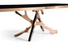 Legend - Modern Black Glass & Rosegold Dining Table / VGVCT8222-G22-BLK