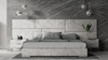 Eastern King Marbella - Italian Modern Grey Marble Bed w/ 2 Nightstands / VGACMARBELLA-GRY-BED-EK