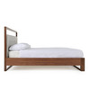 California King Nova Domus Falcor - Modern Grey Fabric & Walnut Veneer Bed / VGMABR-107-BED-CK