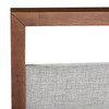 California King Nova Domus Falcor - Modern Grey Fabric & Walnut Veneer Bed / VGMABR-107-BED-CK