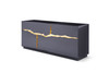 Aspen - Modern High Gloss Black & Gold Buffet / VGVCG1808-BLK
