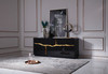 Aspen - Modern High Gloss Black & Gold Buffet / VGVCG1808-BLK