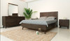 Queen Modrest Daisy Mid-Century Dark Acacia Bed / VGWDKYOTO-BED-Q