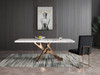 Legend - Modern White Marble & Rosegold Dining Table / VGVCT8222-M20-WHT-DT