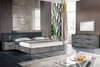 California King Nova Domus Ferrara - Modern Volcano Oxide Grey Bed / VGACFERRARA-BED-CK