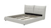 Patrick - Queen Modern White Leather Bed / VGKKB-75X-BED-Q