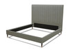 Hemlock - Eastern King Modern Grey Velvet Bed / VGKKB606X-GRY-BED-EK