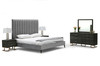 Hemlock - Eastern King Modern Grey Velvet Bed / VGKKB606X-GRY-BED-EK