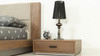 Eastern King Nova Domus Fantasia - Contemporary Walnut & Grey Bed with Two Nightstands / VGWDHL-W01-01-BED-2NS-LTWLT-EK