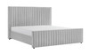 Eastern King Modrest Beverly - Modern Grey Velvet Bed / VGJYJY-653-XGRY-BED-EK