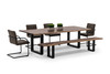 Taylor - X-Large 102" Modern Live Edge Wood Dining Table / VGEDPRO226005-BRN-DT
