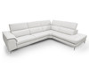 Viola - Italian Contemporary Grey Leather Right Facing Sectional Sofa / VGCCVIOLA-KIM-GRY-RAF-SECT