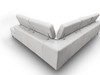 Viola - Italian Contemporary Grey Leather Right Facing Sectional Sofa / VGCCVIOLA-KIM-GRY-RAF-SECT
