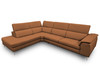 Viola - Italian Contemporary Cognac Leather Left Facing Sectional Sofa / VGCCVIOLA-KIM-COG-LAF-SECT