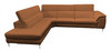 Viola - Italian Contemporary Cognac Leather Left Facing Sectional Sofa / VGCCVIOLA-KIM-COG-LAF-SECT