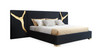 Aspen - Eastern King Glam Black Velvet & Gold Bed / VGVCBD1801-BLK-BED-EK