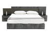 Ferrara - Eastern King Modern Volcano Oxide Grey Bed with Nightstands / VGACFERRARA-BED-2NS-SET-EK