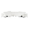 Wonder - Italian Modern White Leather Sectional Sofa with Recliners / VGCCWONDER-WHT-SECT