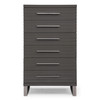 Splendor - Grey High Gloss Slatted Chest / VGVCJ20256-6H-GRY-CHEST
