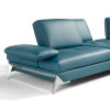 Andrea - Modern Blue Leather Right Facing Sectional Sofa / VGNTANDREA-BLU