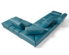 Andrea - Modern Blue Leather Right Facing Sectional Sofa / VGNTANDREA-BLU