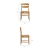 Jax Oak Wood Dining Chair With Wavy Razor Back by Modway / EEI-7504