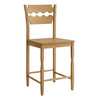 Jax Oak Wood Counter Stool With Wavy Razor Back by Modway / EEI-7505