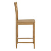 Jax Oak Wood Counter Stool With Wavy Razor Back by Modway / EEI-7505