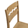 Jax Oak Wood Counter Stool With Wavy Razor Back by Modway / EEI-7505