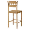 Jax Oak Wood Bar Stool With Wavy Razor Back by Modway / EEI-7506
