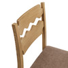 Jax Oak Wood Dining Chair With Wavy Razor Back and Cushion by Modway / EEI-7517