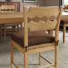 Jax Oak Wood Dining Chair With Wavy Razor Back and Cushion by Modway / EEI-7517