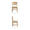 Jax Oak Wood Dining Chair With Wavy Razor Back and Cushion by Modway / EEI-7517